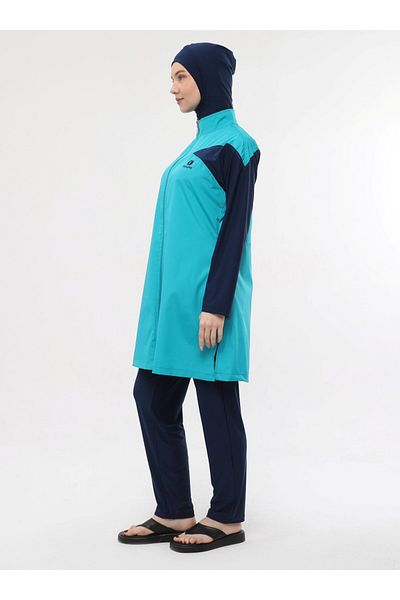 Ranuna Fully Covered Hijab Swimsuit - Mint Green - Ranuna
