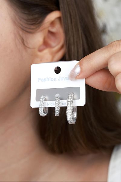 Jack Ferrero Steel / No Tarnishing Women's Earrings