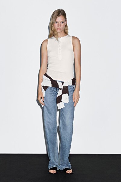 Massimo Dutti Kontrast şeritli top