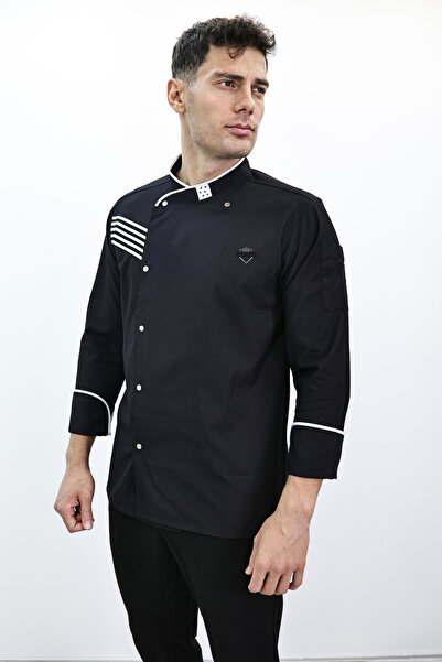 Das Uniform سترة الشيف ذات الأكمام الطويلة، ملابس الطبخ، جيرسي الشيف