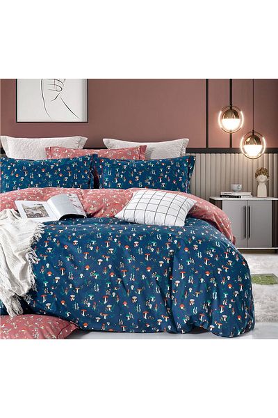 CHIRASO CHIRASO Linen, 100% Cotton, Classic Sheet 155x230 cm, Duvet Sheet 160x200 cm, 2 Pillowcases