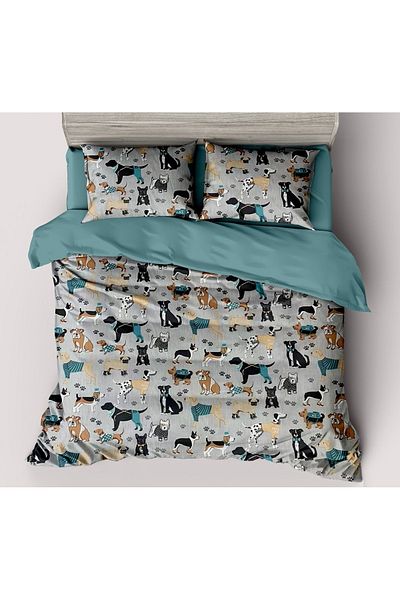CHIRASO CHIRASO Linen, 100% Cotton, Classic Sheet 155x230 cm, Duvet Sheet 160x200 cm, 2 Pillowcases
