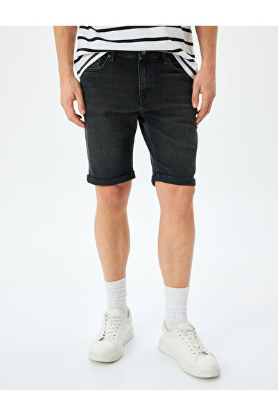 Koton Normal Bel 5 Cepli Slim Fit Jean Şort