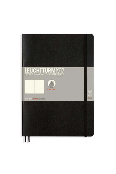Leuchtturm Notebook B5 Dictating, Model Leuchtturm, Flexible Cover, Black