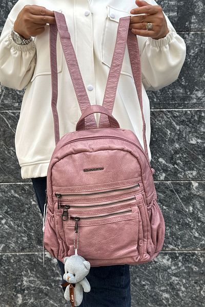Just Polo Imported Washable Leather Backpack and School Bag