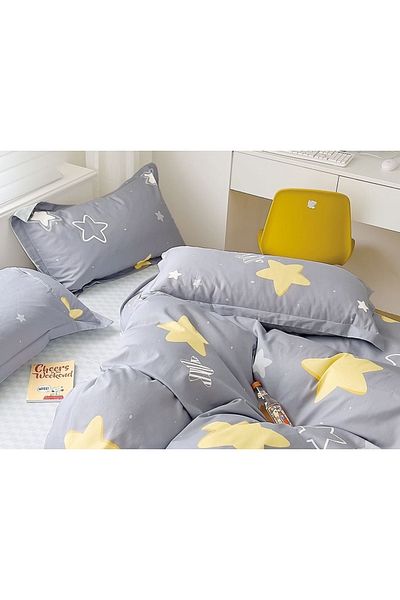 CHIRASO CHIRASO Linen, 100% Cotton, ELASTIC Sheet 180x200 cm, Duvet Sheet 200x230 cm, 2 Pillowcases