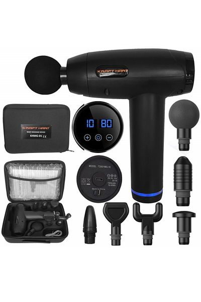 HARLEM Professional battery-powered massager Kraft Hart PRO, LCD touch screen, 30 speeds