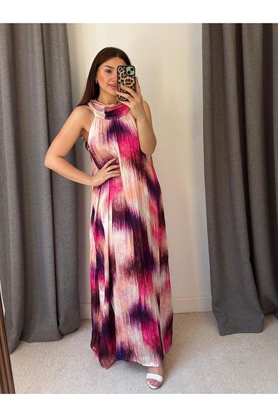 ROSSA Halter Neck Dress