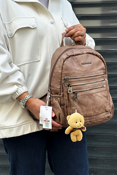 Just Polo Imported Washable Leather Backpack and School Bag