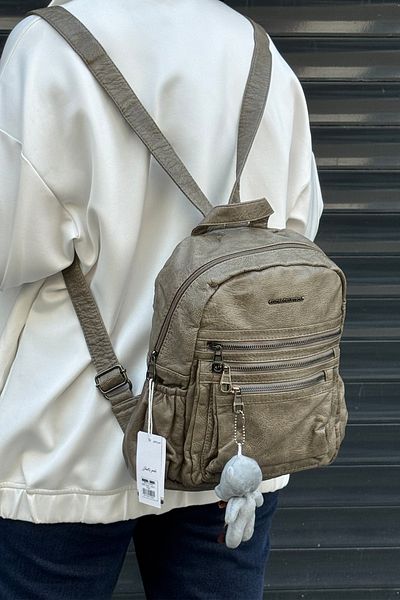 Just Polo Imported Washable Leather Backpack and School Bag