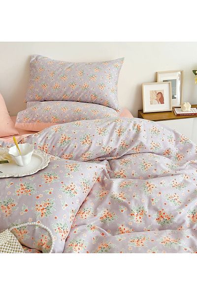 CHIRASO CHIRASO Linen, 100% Cotton, ELASTIC Sheet 180x200 cm, Duvet Sheet 200x230 cm, 2 Pillowcases
