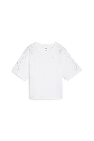 Puma Womens MOTION Cat T-shirt - White