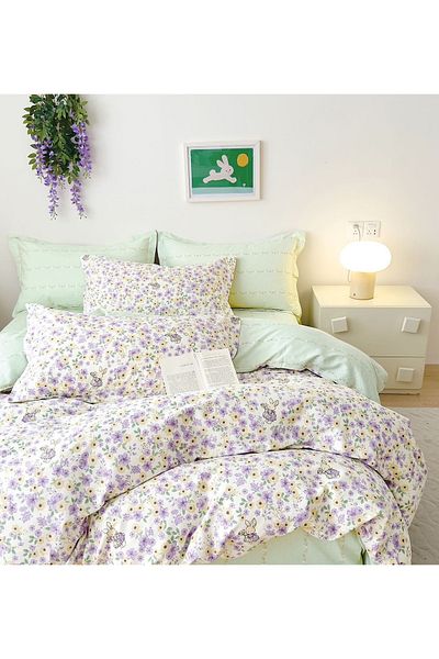 CHIRASO CHIRASO Linen, 100% Cotton, ELASTIC Sheet 180x200 cm, Duvet Sheet 200x230 cm, 2 Pillowcases
