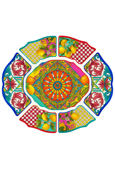 Rugs Modern Halı MOSSO Çok Renkli Asimetrik Detaylı Dokuma Taban Modern Dekor...