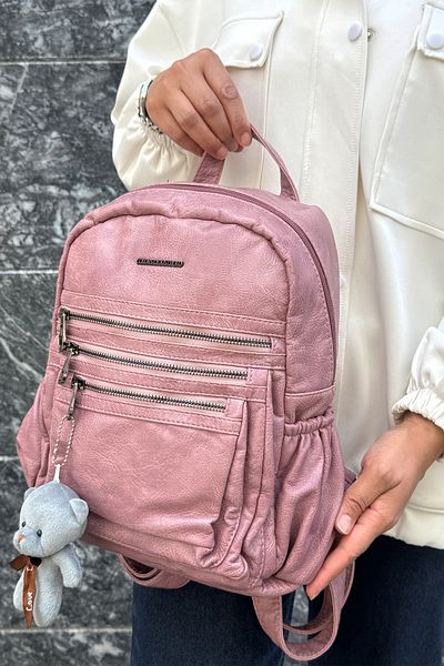 Just Polo Imported Washable Leather Backpack and School Bag
