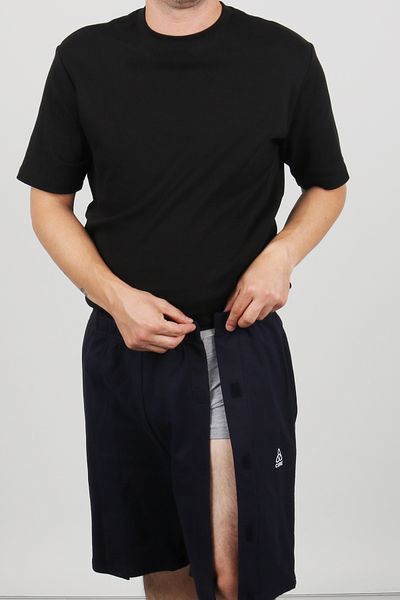 CURE4U Cure Adaptive Navy Blue Bedridden Patient Care Shorts (Size XL)