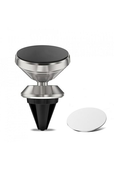 Blusmart Suport Auto pentru Smartphone cu sistem de fixare in grila de aerisire, gri