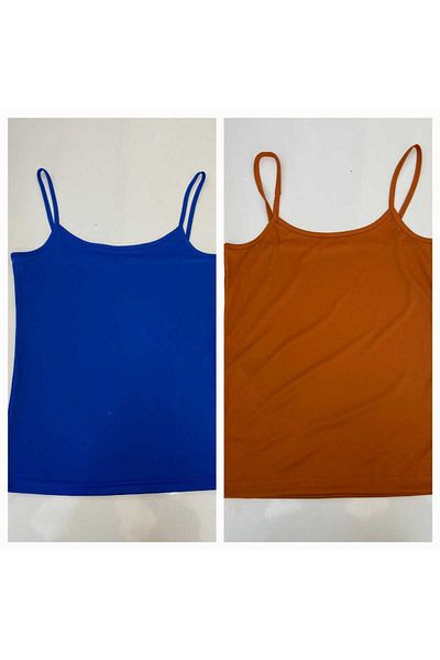 ÇELEBİ STYLE Women's Strap Blouse Crop 2 Piece Set