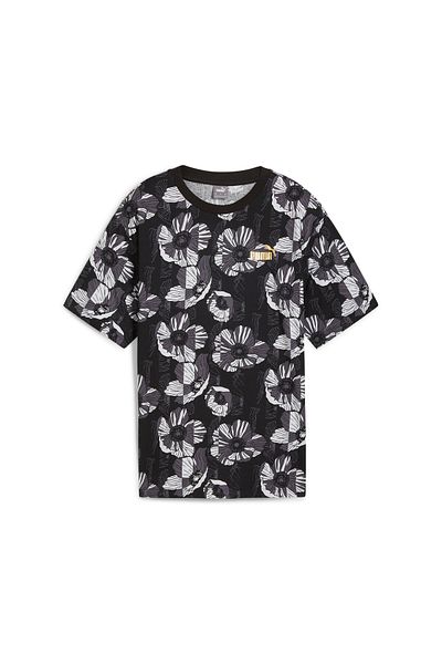 Puma Womens ESS+ CLASS ACT Graphic T-shirt - Black