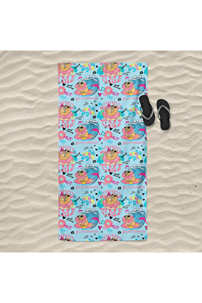 Evmila Capybara Patterned Quick Dry 75X150 cm Beach Towel – Printed