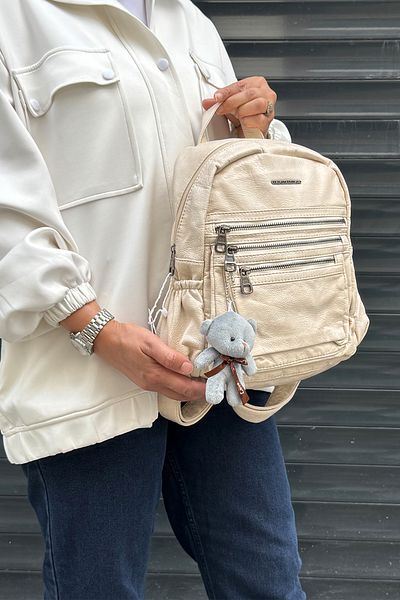 Just Polo Imported Washable Leather Backpack and School Bag