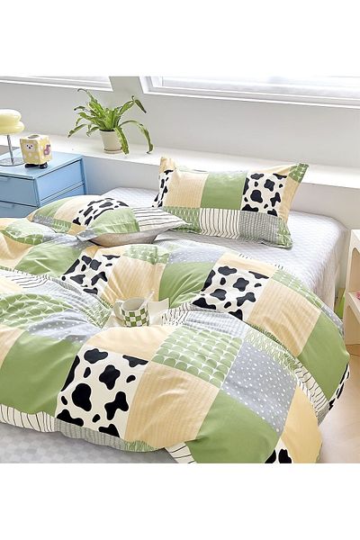 CHIRASO CHIRASO Linen, 100% Cotton, ELASTIC Sheet 180x200 cm, Duvet Sheet 200x230 cm, 2 Pillowcases