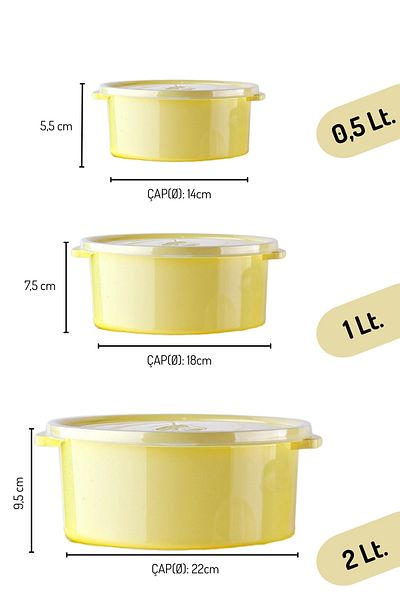 Nandy Home Set of 12 Storage Containers for Microwave and Freezer Use