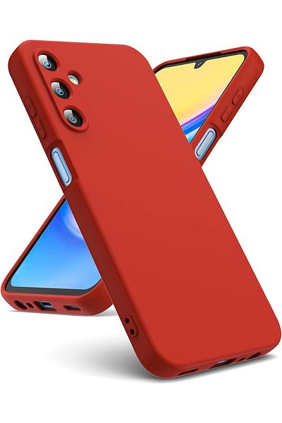 Samsung Soft Touch Case, slim, ALC Mobile, anti-shock, compatible with Samsung Galaxy A16, Red Tpu