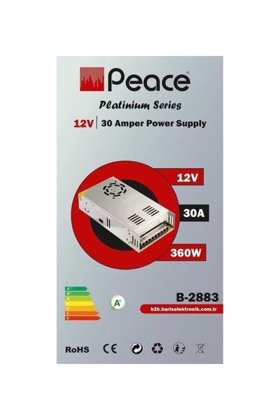 PEACE B2883 12 Volt 30 Amper Adaptör