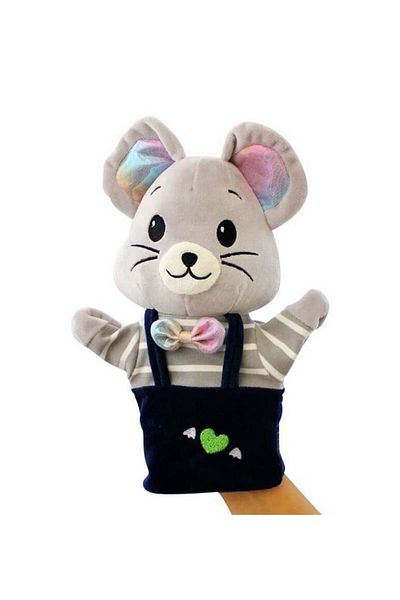 Blusmart For children Plush glove shaped as mouse, 24 x 15 cm