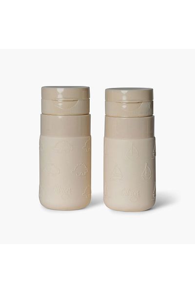 Citron Animal Embossed Squeeze Bottle - Set of 2