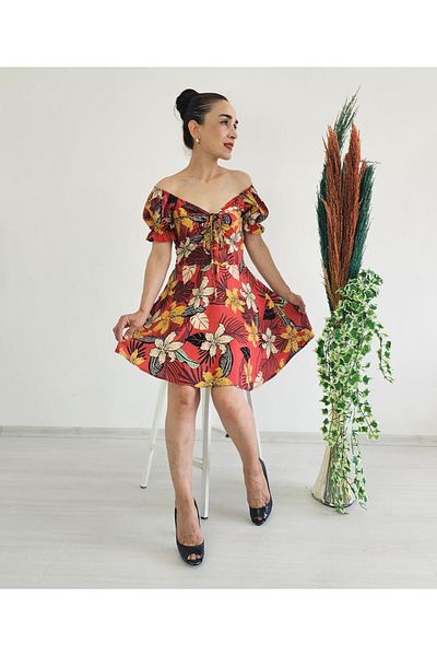 6 butik altı üstü butik Madonna Rose Dress