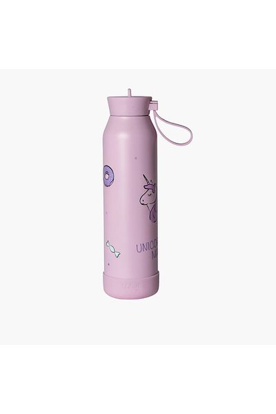 Citron Graphic Print Stainless Steel Sipper Water Bottle