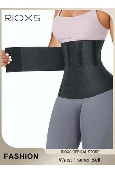 RIOXS Waist Trainer for Women Sauna Belt Tummy Wrap Shapewear Plus Size