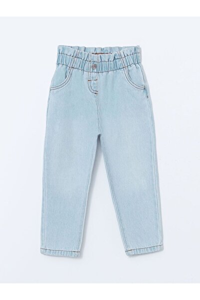 LC Waikiki Girl's Jeans Pants with Elastic Waist