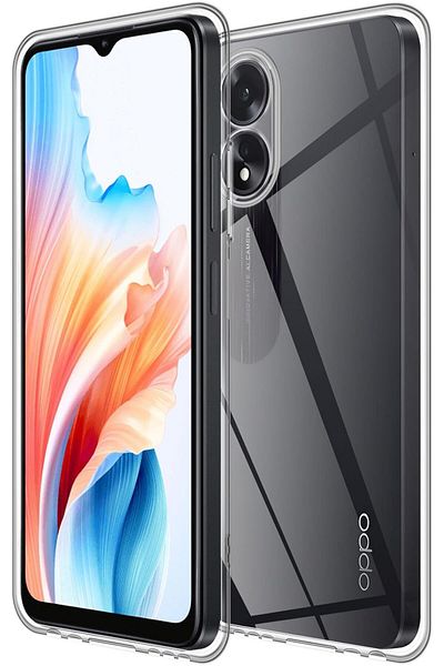 ALC MOBILE 360 case compatible with Oppo A78 4G - V2 Transparent front and back