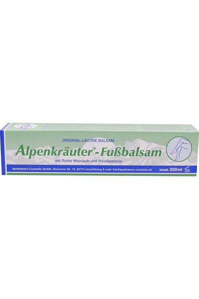 Alpine Foot Balm, Alpine Plants, Paraben-Free, 200ml