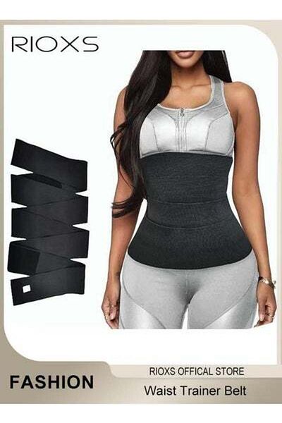 RIOXS Waist Trainer for Women Sauna Belt Tummy Wrap Shapewear Plus Size