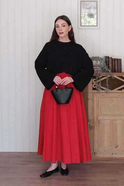 Ceylan Otantik Red Balloon Skirt