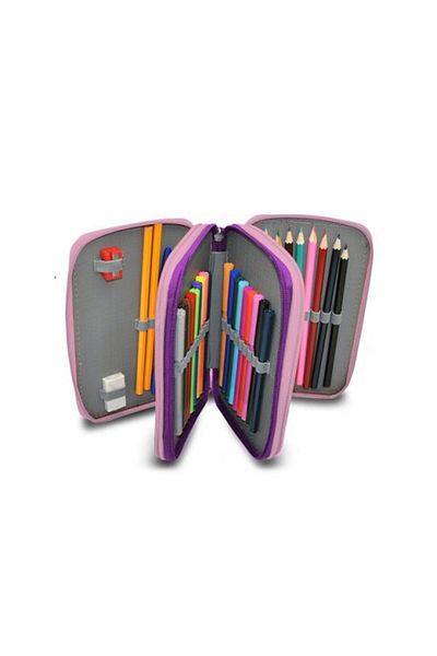 Kipling Triple Equipped Pencil Case, KL10855, 12×6×20 cm