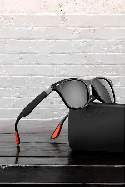 MACERATİ Saint Polarized Unisex Black Luxury Sunglasses