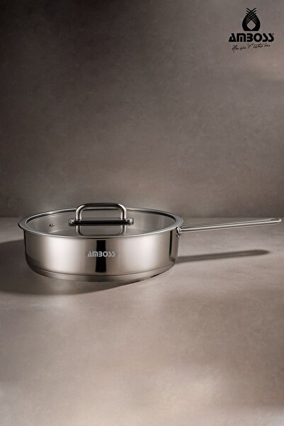 Amboss Nova Stainless Steel Pan with Glass Lid 22X5 cm