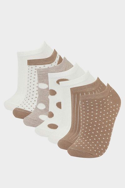 DeFacto Women's 7-Piece Cotton Booties Socks F5635Axns