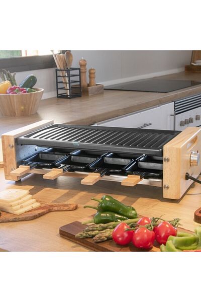 CECOTEC Grătar electric Cheese&Grill 8200, Raclette 1200W, Negru