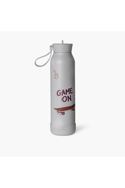 Citron Graphic Print Stainless Steel Sipper Water Bottle