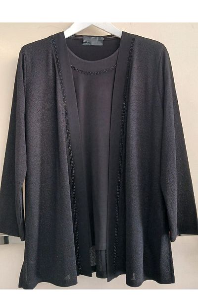 N.Y.YILDIZ STAR PLUS SIZE SILVERY STONE ΔΙΠΛΗ ΜΠΛΟΥΖΑ ΜΠΟΥΜΕΛΟ ΕΜΠΡΙΜΕΝΟ 1, ΚΑΤΑΣΤΗΜΑ ΣΑΝΤΙ ΜΗΘΥ ΕΙΔΙΚΟ ΣΕΤ ΣΑΛΙΟΥ ΚΟΛΑΡΙΟΥ