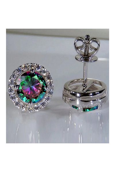 OEM Elegant earrings Vitral Light green