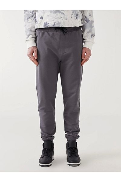 LC Waikiki Ανδρικό αθλητικό παντελόνι Jogger XSIDE Grey Standard Fit