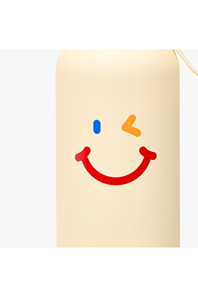 Lifestyle Winking Smile Print Stainless Steel Water Bottle - 500 ml