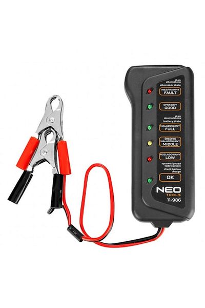 NEO Tester de incarcare, Neo, 12V, LED, Negru/Rosu